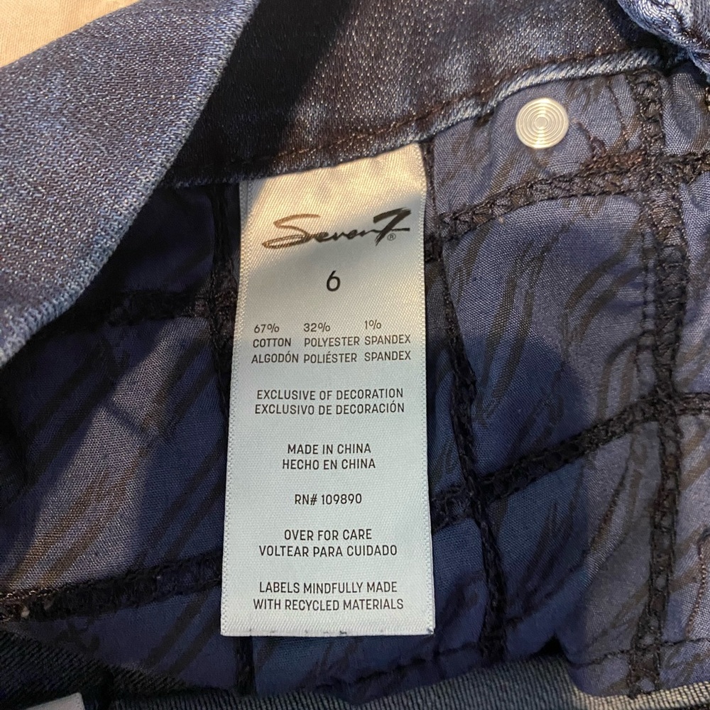 Seven7 Dark Blue Women's Skinny Jeans - Picture 3 of 4